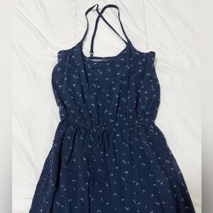Abercrombie Kids Blue Dress with Butterfly Pattern